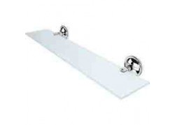 KROM KAPLAMALI PASLANMAZ ETAJER 40*10 cm 4mm BUZLU CAM